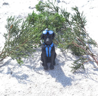 Ceramic Dog with Snorkeling Gear Christmas Ornament (Sold Separately)