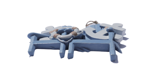 Couples Blue Beach Adirondack Chair Christmas Ornament