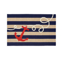 Anchor Hand Tufted Rectangular Indoor/Outdoor Rug by Liora Mann Frontporch