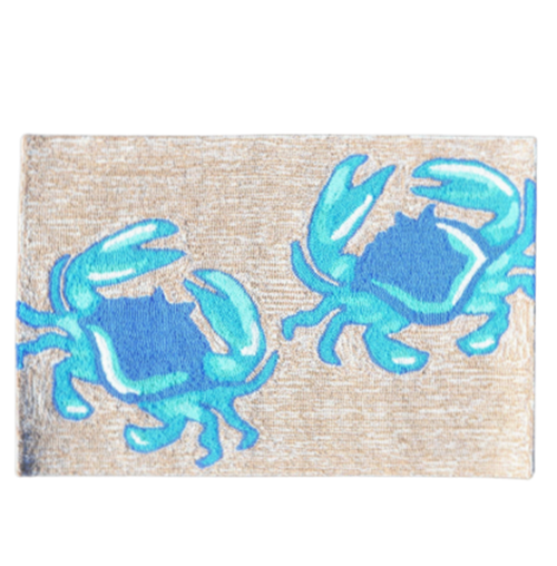 Blue Crab Indoor and Outdoor Rug
