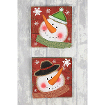 Fabric and Wood Snowman Decor Set - Chesapeake Bay Goods