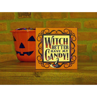 Halloween Wood Block Wall Signs - Chesapeake Bay Goods