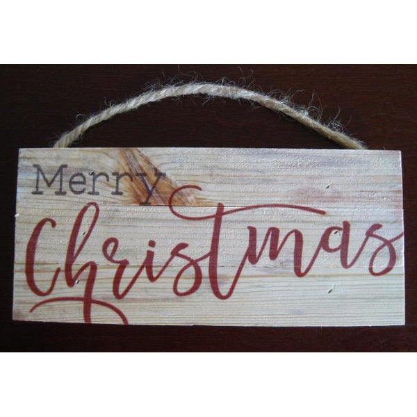 Merry Christmas Hanging Sign - Chesapeake Bay Goods