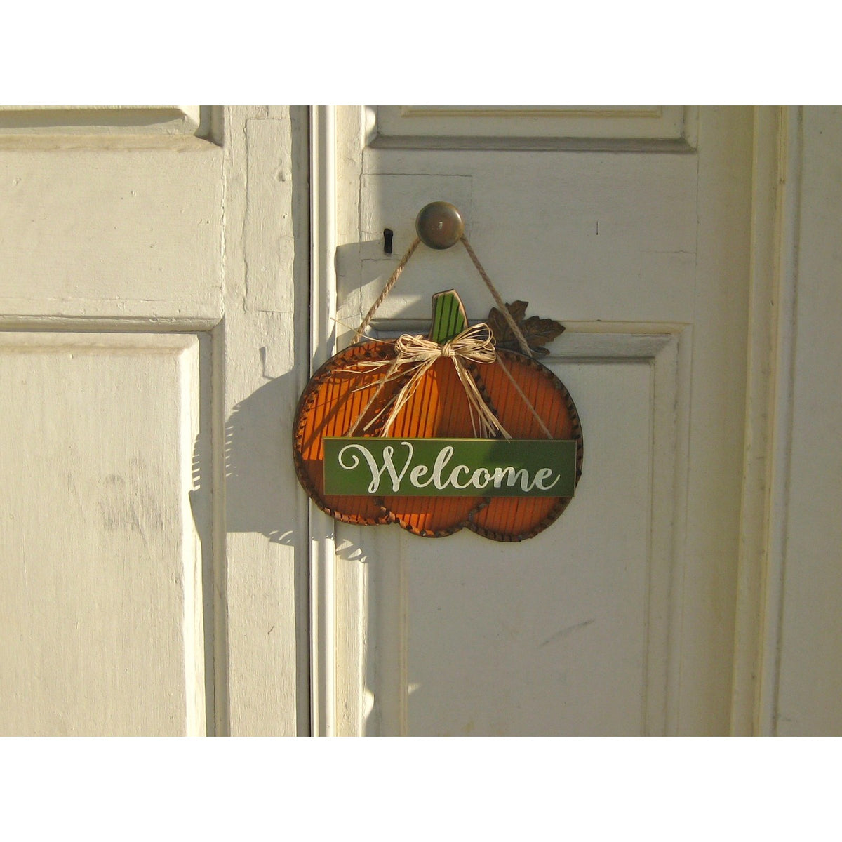 Pumpkin Hanging Wall Art - Welcome and Harvest - Chesapeake Bay Goods