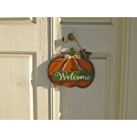 Pumpkin Hanging Wall Art - Welcome and Harvest - Chesapeake Bay Goods