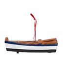 Row Boat Ornaments Navy