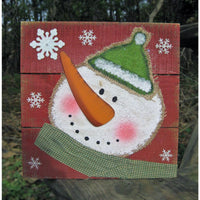 Fabric and Wood Snowman Decor Set - Chesapeake Bay Goods