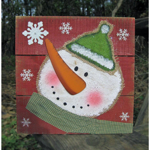 Fabric and Wood Snowman Decor Set - Chesapeake Bay Goods