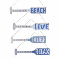 Nautical Wooden Oar Ornaments - Set of 4 - Chesapeake Bay Goods