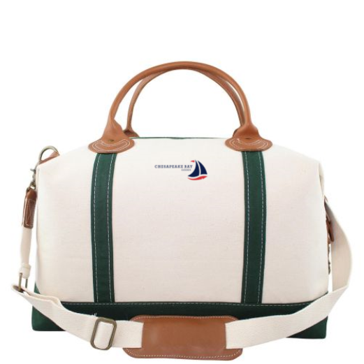 Islander Canvas Weekender Tote Bag Green - Chesapeake Bay Goods