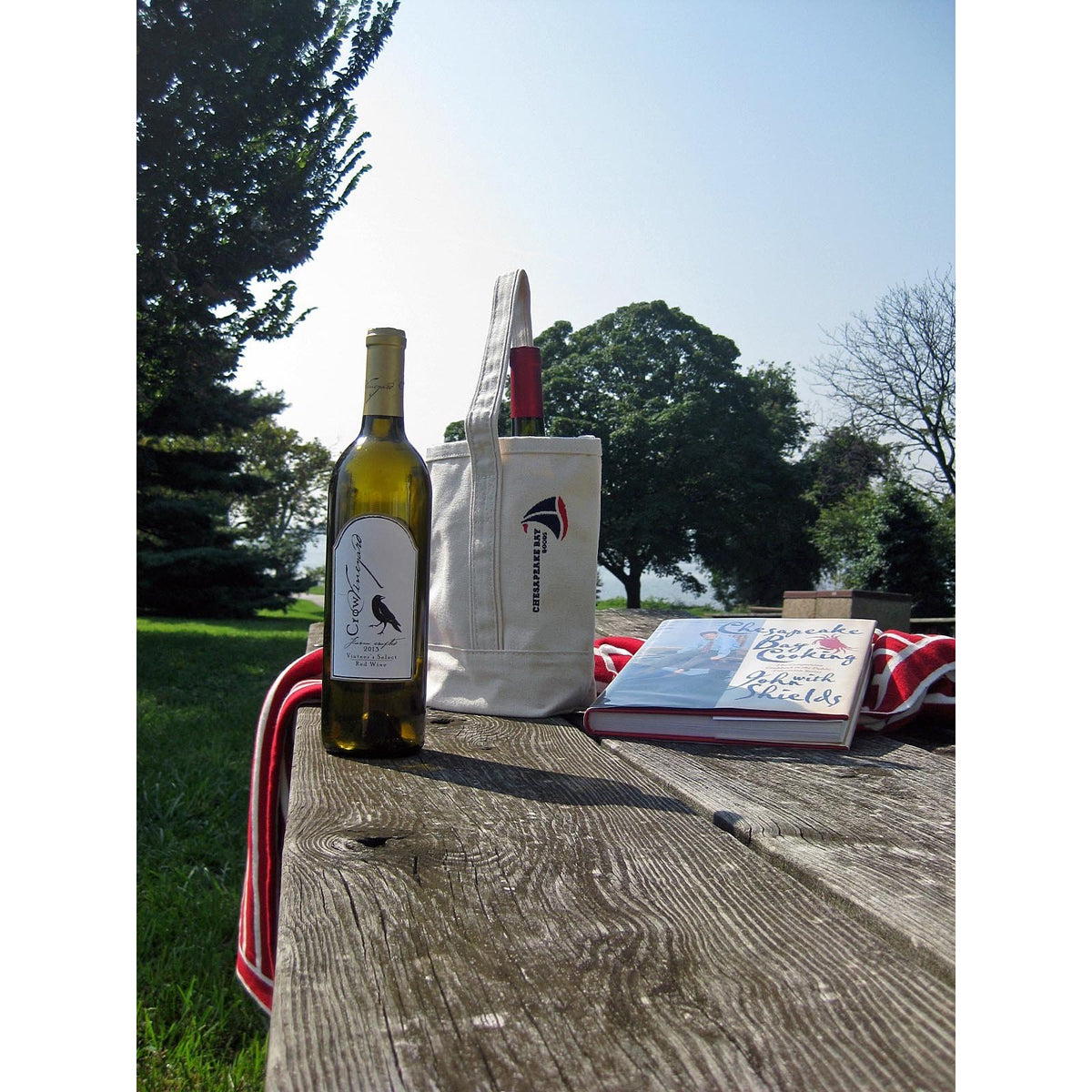 Canvas Wine Tote - Chesapeake Bay Goods