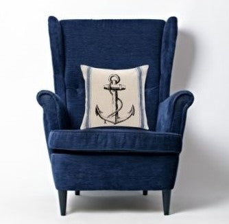 Anchor Feed Sack Pillow