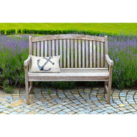 White Anchor Nautical Indoor/Outdoor Rectangular Pillow