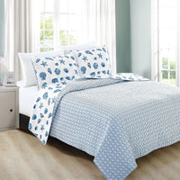 Bali Collection Coastal Quilt & Sham Set