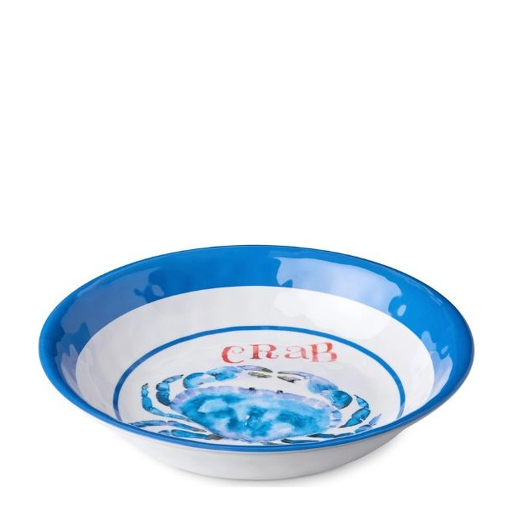 Beach House Crab Large Serving Bowl