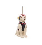 Ceramic Dog with Swimming Gear Christmas Ornament (Sold Separately)