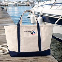 Large Canvas Boat Tote