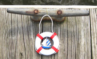 Life Preserver with Sailboat Nautical Christmas Ornament