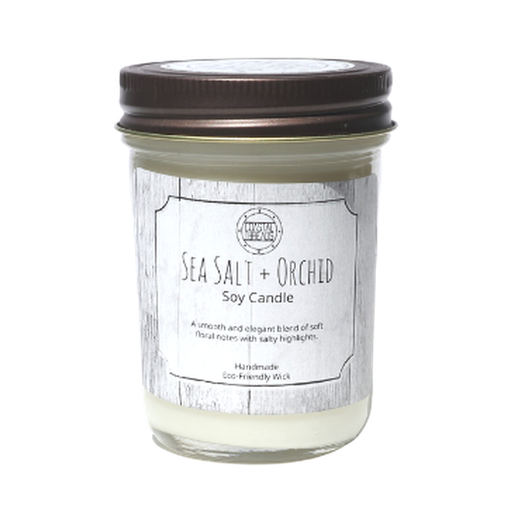 Sea Salt and Orchid Soy Wax Candle