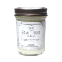 Sea Salt and Orchid Soy Wax Candle