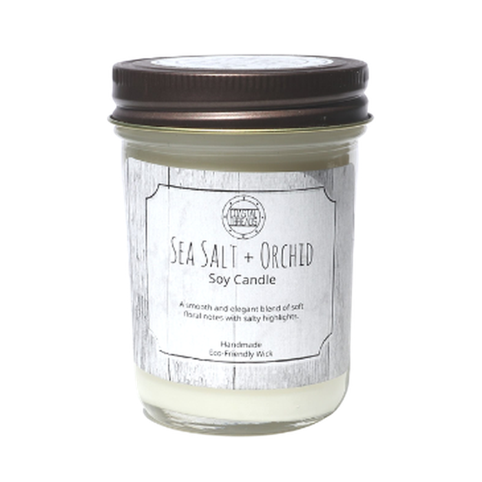 Sea Salt and Orchid Soy Wax Candle