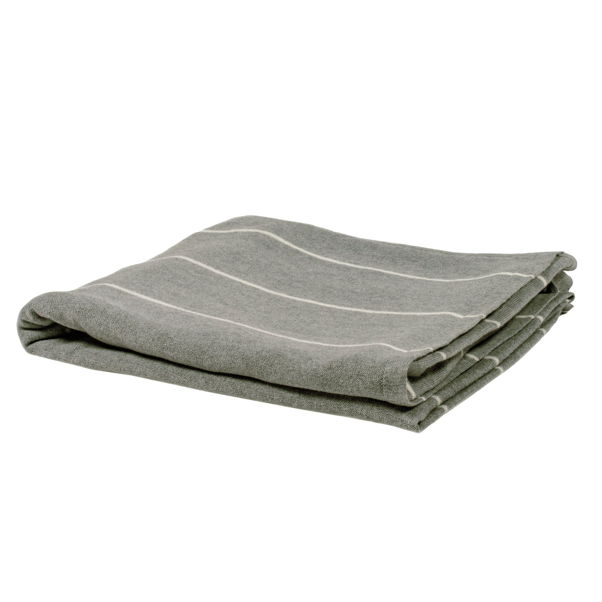 Seaford Cotton Throw by Darzzi (Grey and Ivory)