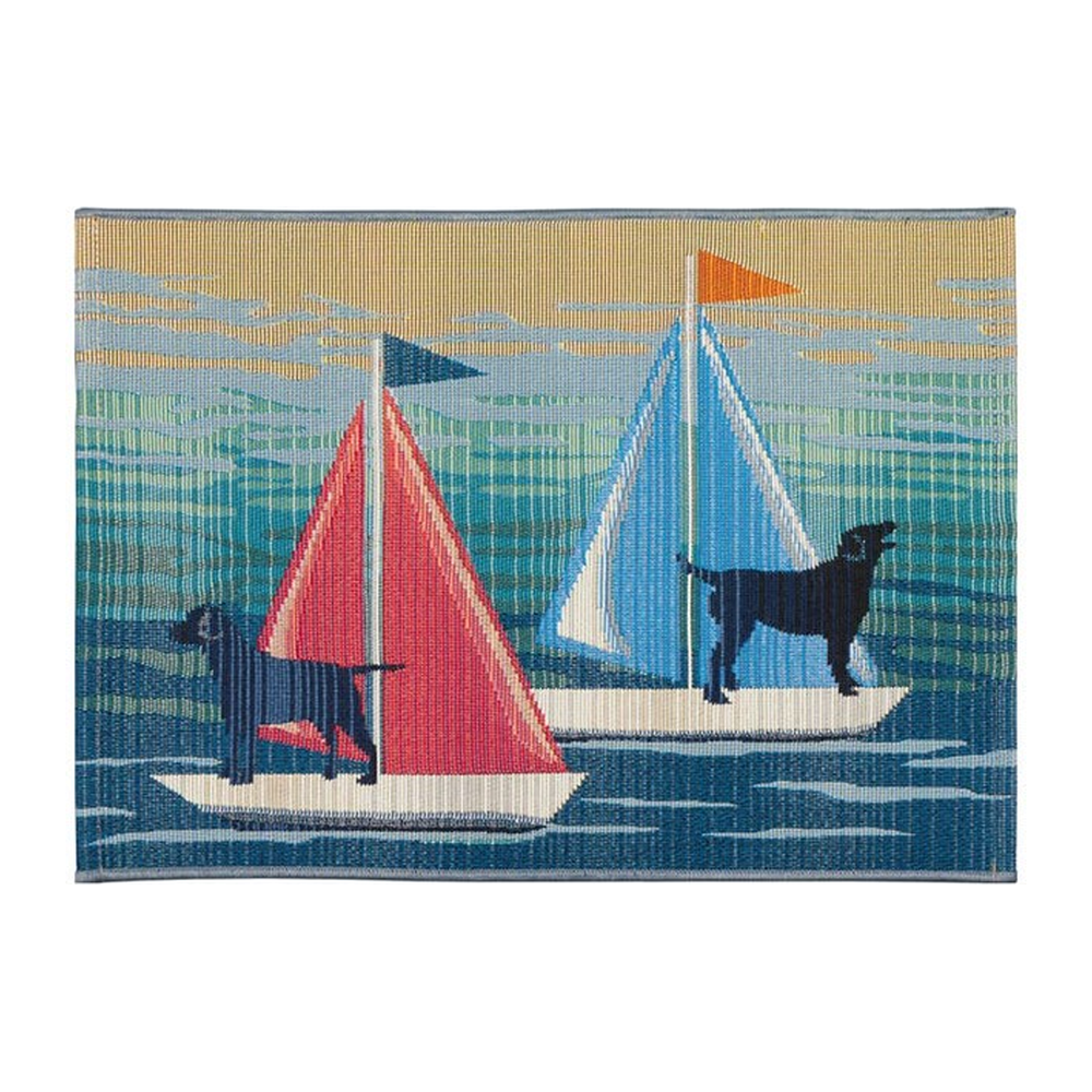 See Spot Sail Indoor/Outdoor Blue Rug FINAL SALE