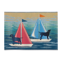 See Spot Sail Indoor/Outdoor Blue Rug FINAL SALE