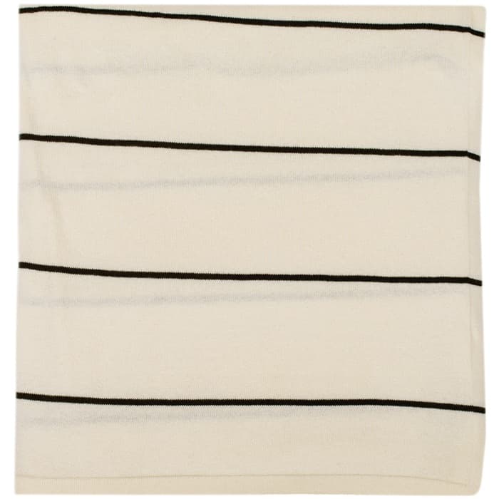 Seaford Cotton Throw by Darzzi (Grey and Ivory)