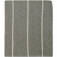 Seaford Cotton Throw by Darzzi (Grey and Ivory)
