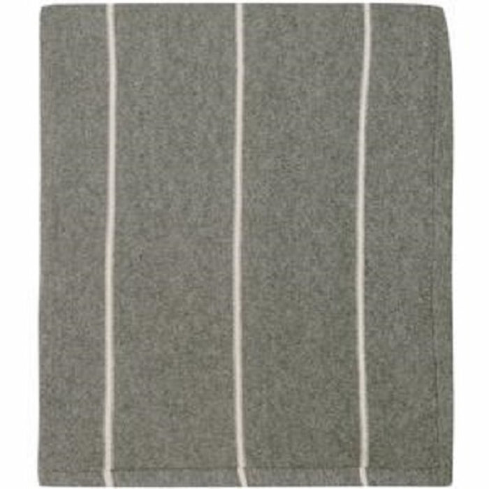Seaford Cotton Throw by Darzzi (Grey and Ivory)