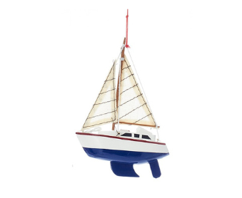 Yacht Sailboats With 2 Sails Christmas Ornaments - Sold Separately