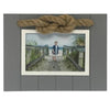 Grey and White Nautical Photo Frame with Rope Accent Chesapeake Bay Goods