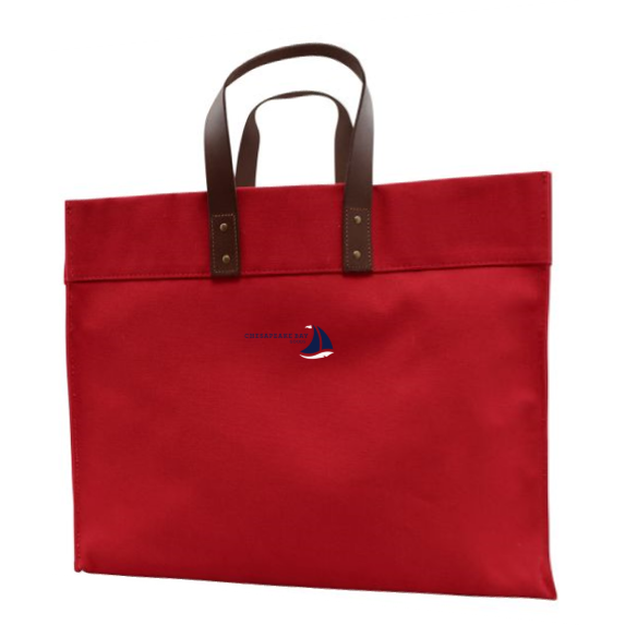 Bay large woven canvas online tote bag