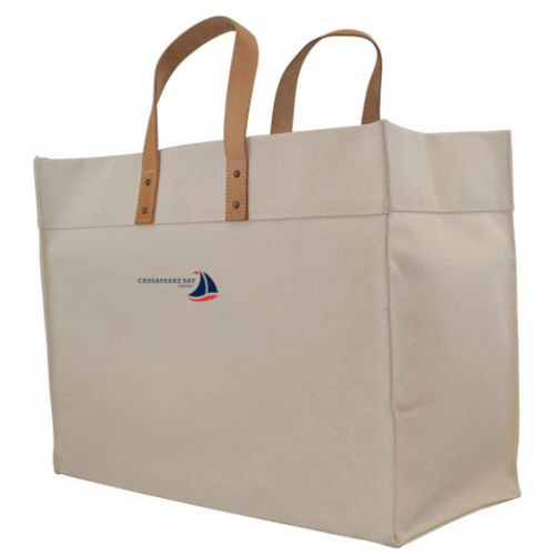 【25％OFF】 Oxford Tote - High End Canvas Tote with Leather Handles バッグ