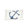 White Anchor Indoor/Outdoor Rectangular Pillow