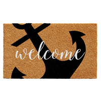 Anchor Welcome Coir Door Mat Chesapeake Bay Goods