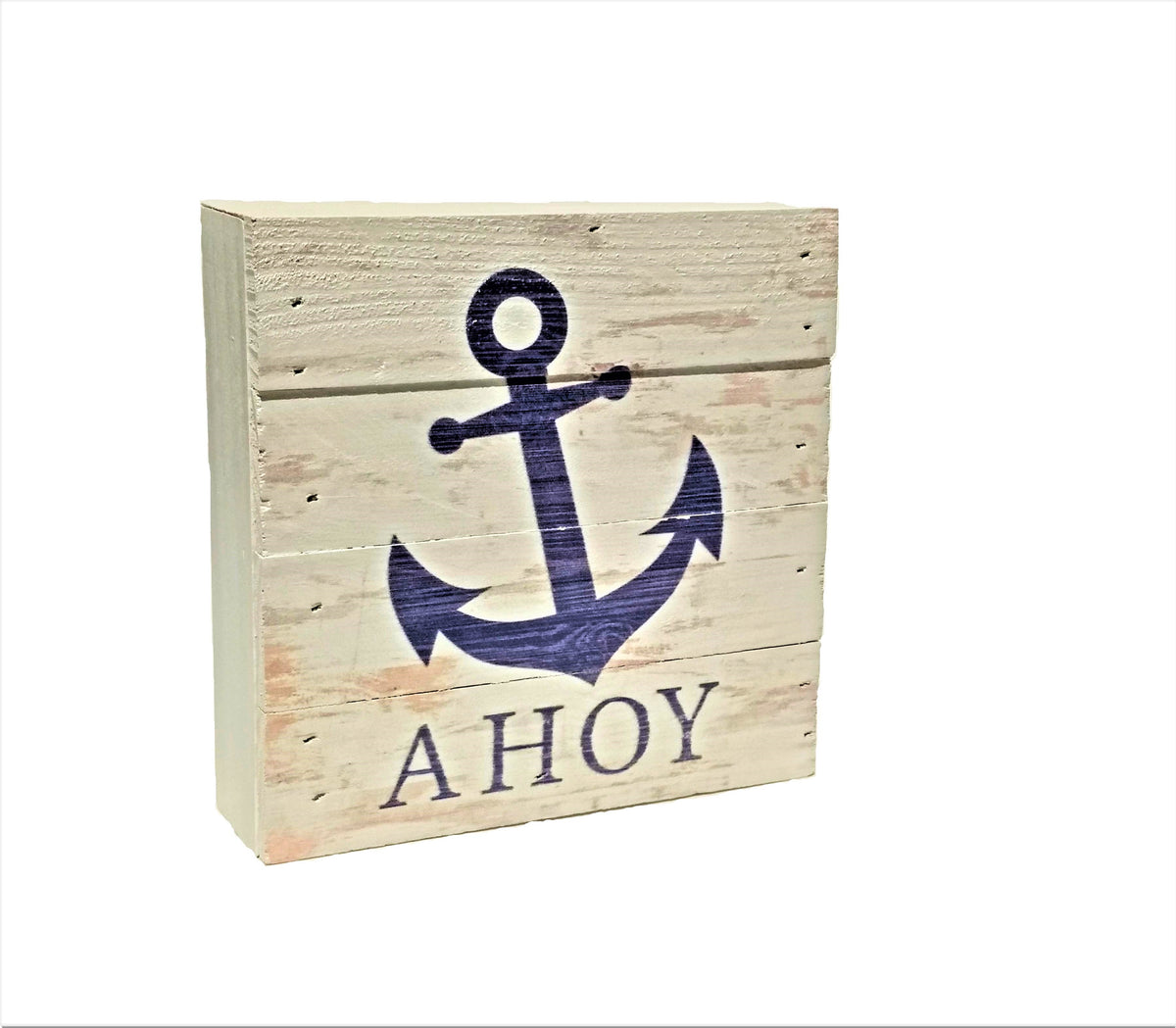 Nautical Anchor Word Block