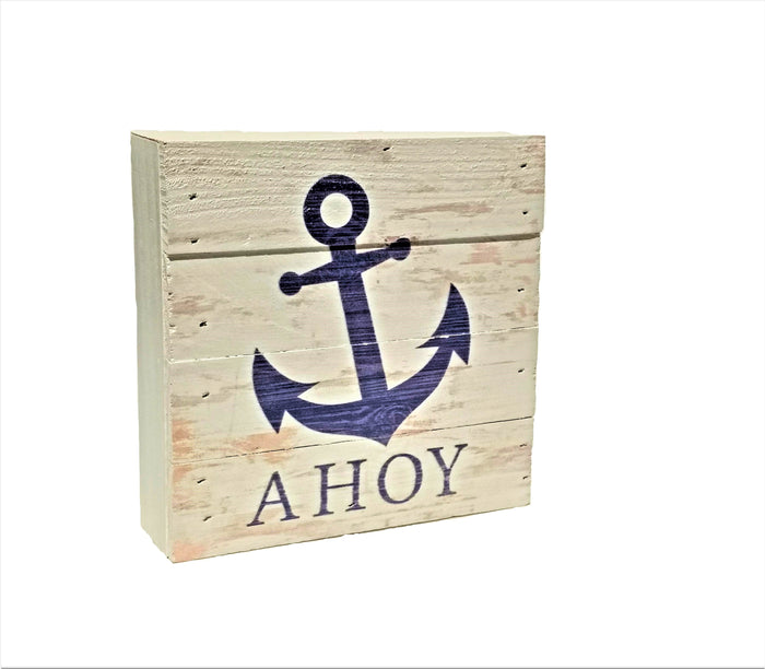 Nautical Anchor Word Block