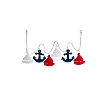 Anchors and Sailboats Nautical Garland - Chesapeake Bay Goods