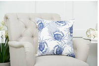 Blue Crab indoor/Outdoor Printed Pillow Chesapeake Bay Goods