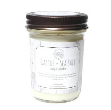 Cactus and Sea Salt Soy Wax Candle