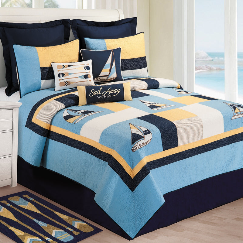 Channel Harbor Quilt Full/Queen by C&F Home