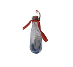 Clipper Sailboat in a Flat Bottle