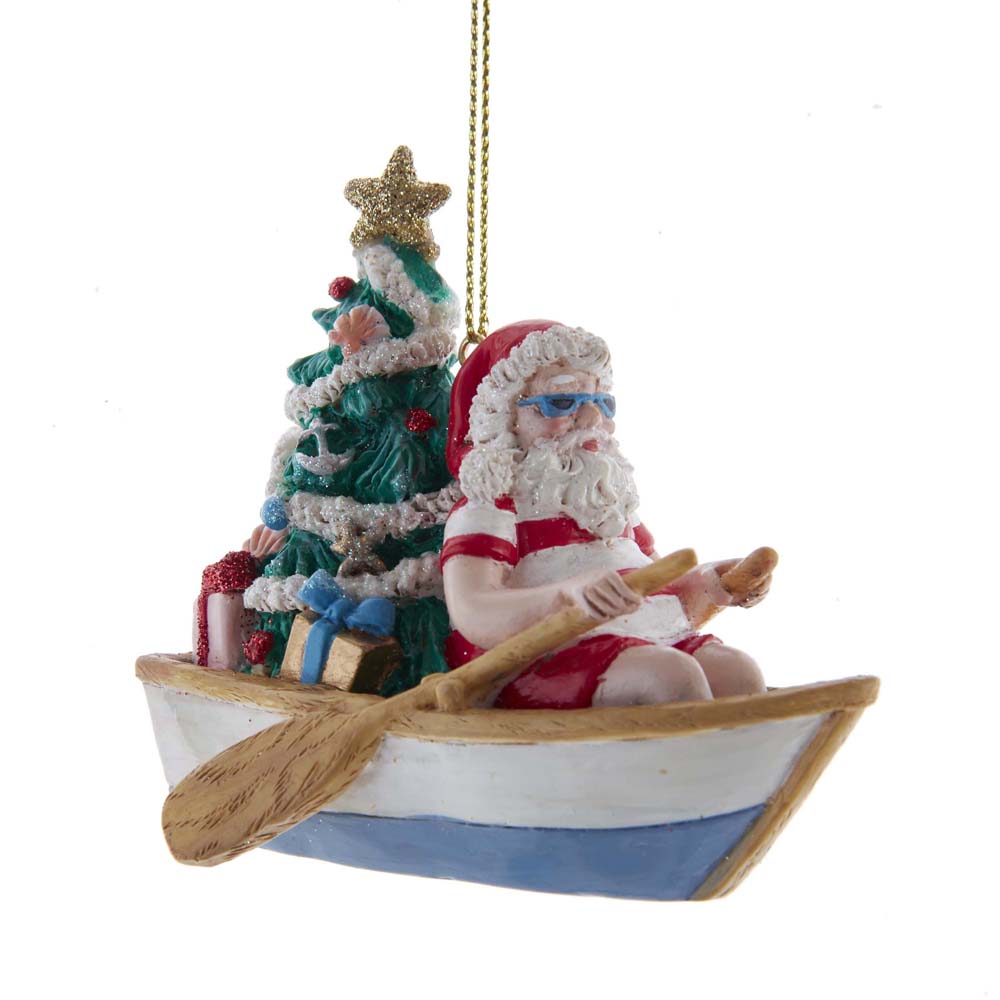 Nautical Santa In Row Boat Ornament Chesapeake Bay Goods