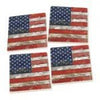 American Flag Patriotic Ceramic Coaster 4 Pack  - Chespeake Bay Goods