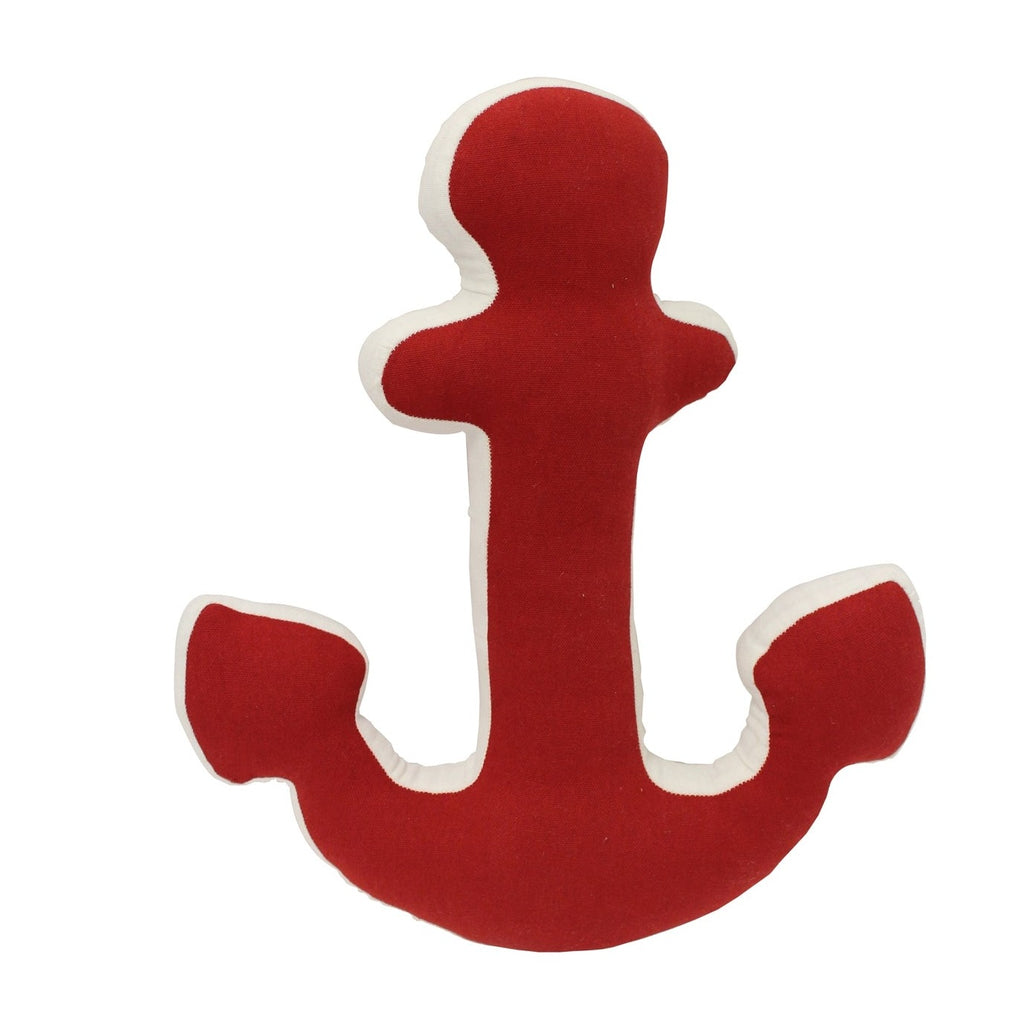 Red Anchor Shaped Pillow Chesapeake Bay Goods