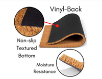 Nautical Flags Welcome Coir Doormat Back Non-Slip Moisture Resistance