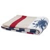 Nautical Blue Crab Striped Throw by In2Green