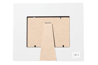 Nautical Photo Frame - White & Blue Frame with Rope Accent Back